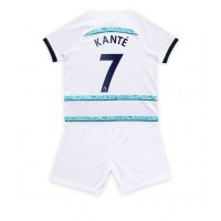 Chelsea Kante #7 Udebanesæt Børn 2022-23 Kortærmet (+ Korte bukser)
